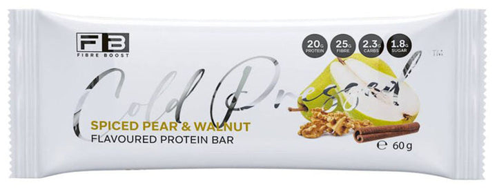 Fibre Boost Cold Pressed Protein Bar Spiced Pear & Walnut 50g