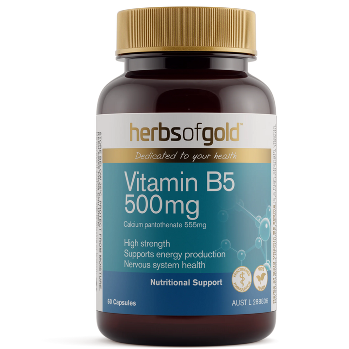 Herbs Of Gold Vitamin B5 500mg 60c