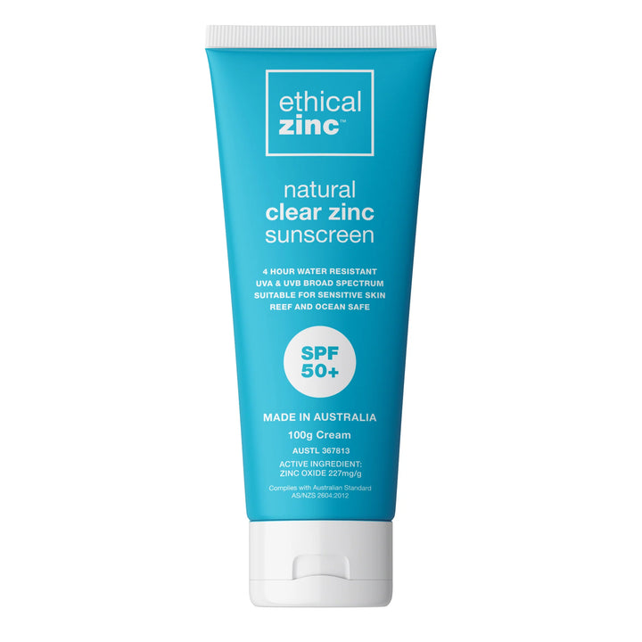 Ethical Zinc Natural Clear Zinc Sunscreen Spf 50 50g