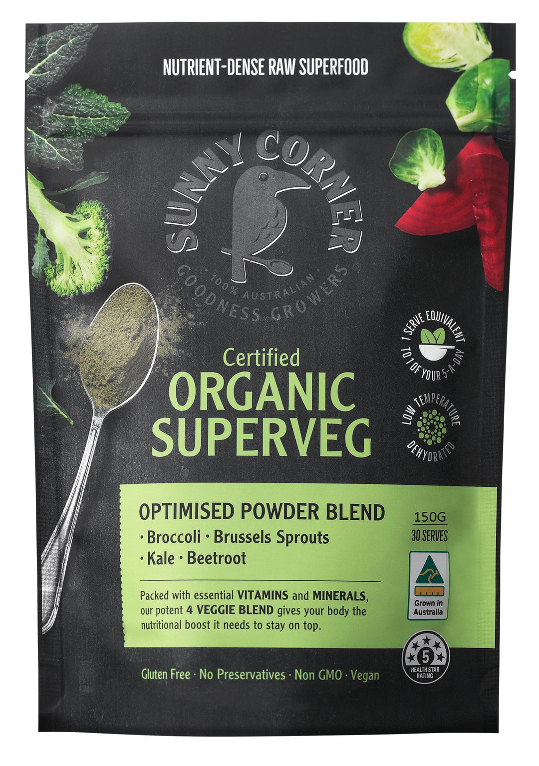 Sunny Corner Organic Superveg Powder 150g