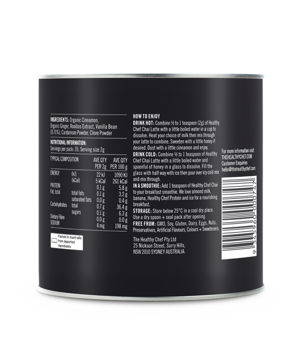 The Healthy Chef Chai Latte (revitalise) 70g