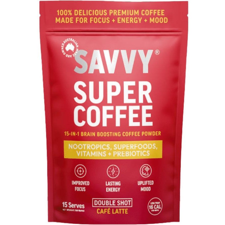 Savvy Focus Coffee Powder Pouch 15 Serves