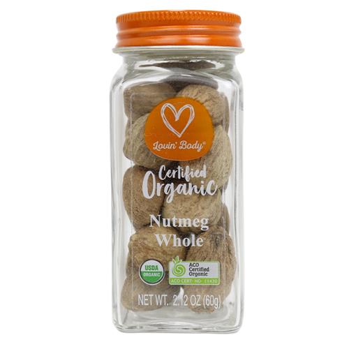 Chef's Choice Organic Dried Nutmeg Whole 60g