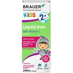 Brauer Kids Liquid Iron With Vitamin C 200ml