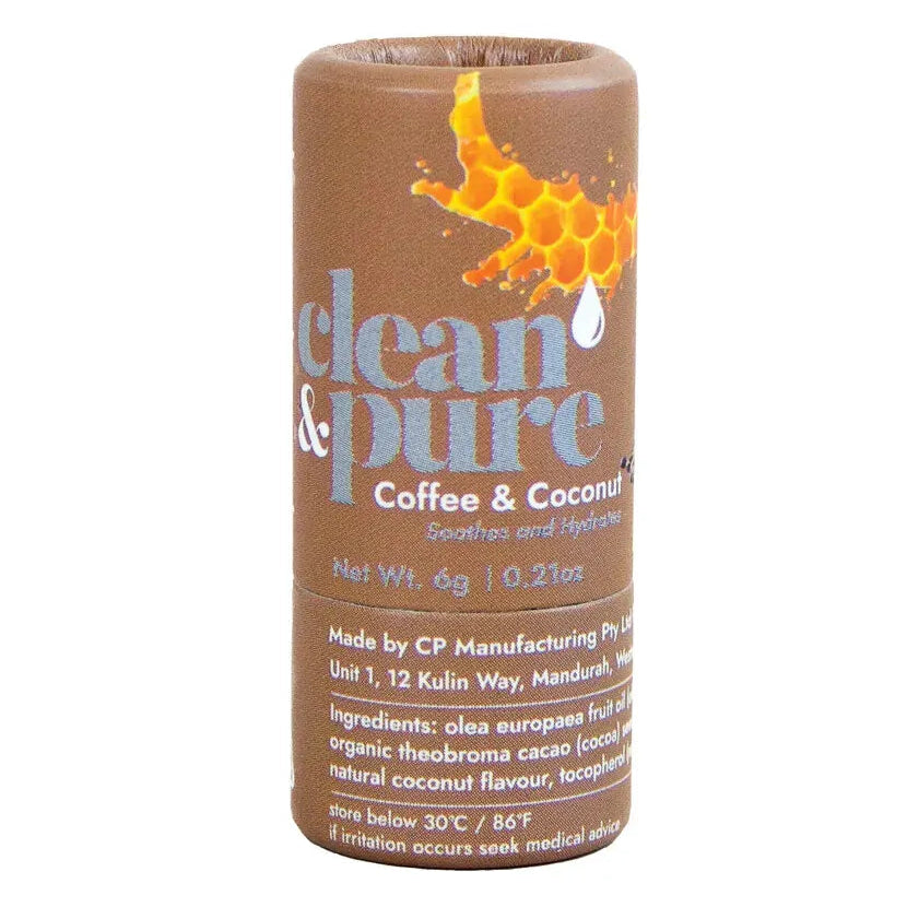 Clean & Pure Coffee & Coconut Lip Balm Tube 6g