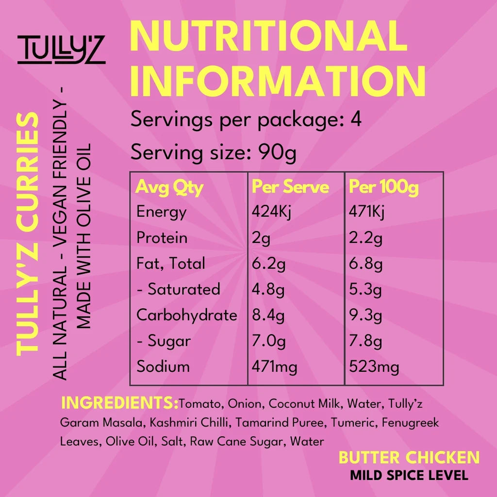 Tully'z Butter Chicken Curry 375g