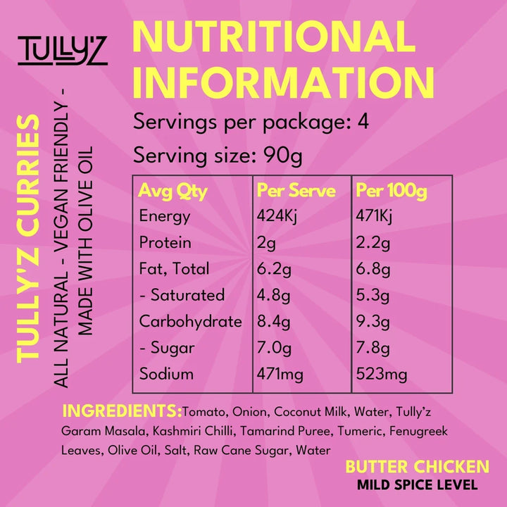 Tully'z Butter Chicken Curry 375g