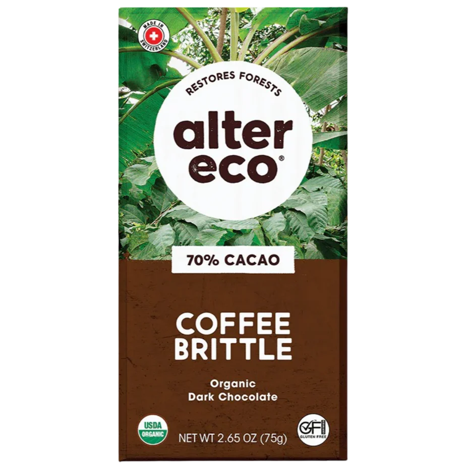 Alter Eco Organic Dark Coffee Brittle 75g