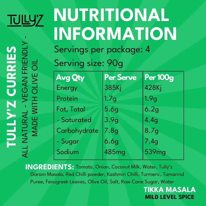 Tully'z Tikka Masala Curry 375g