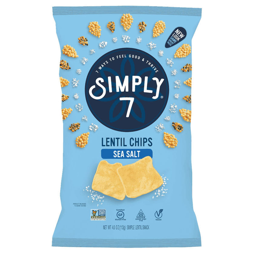 Simply 7 Sea Salt Lentil Chips 113g