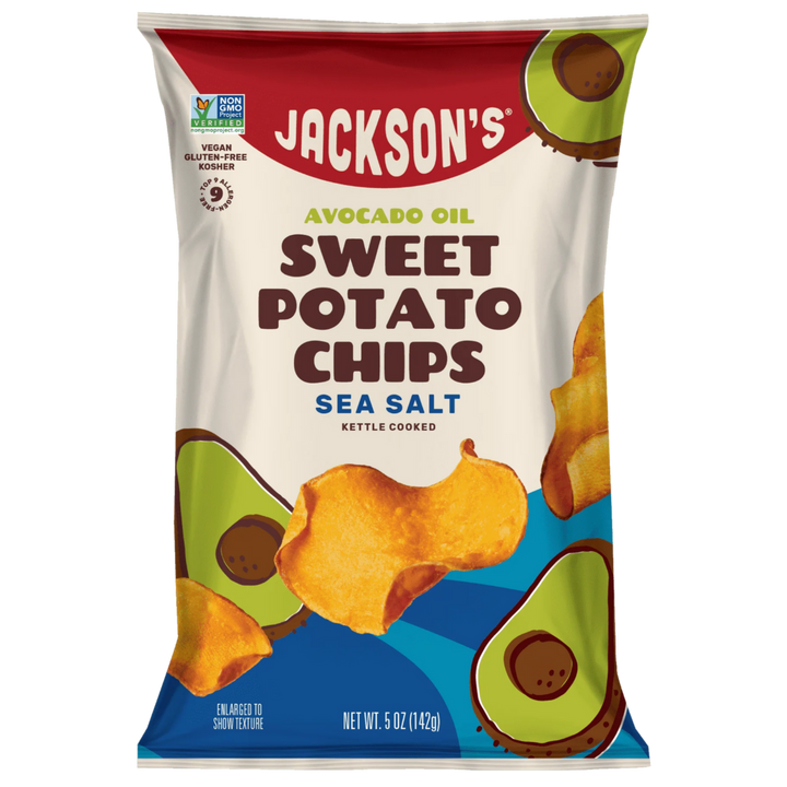 Jackson's Avocado Oil Sweet Potato Chips Sea Salt 142g