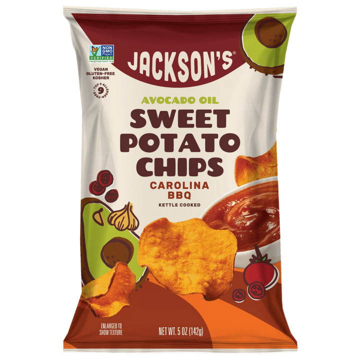 Jackson's Avocado Oil Sweet Potato Chips Carolina Bbq 142g