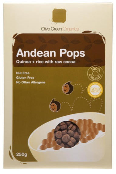 Olive Green Organics Andea Pops Chocolate 250g