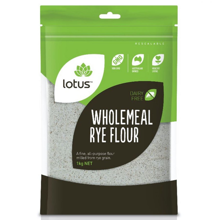 Lotus Wholemeal Rye Flour 1kg
