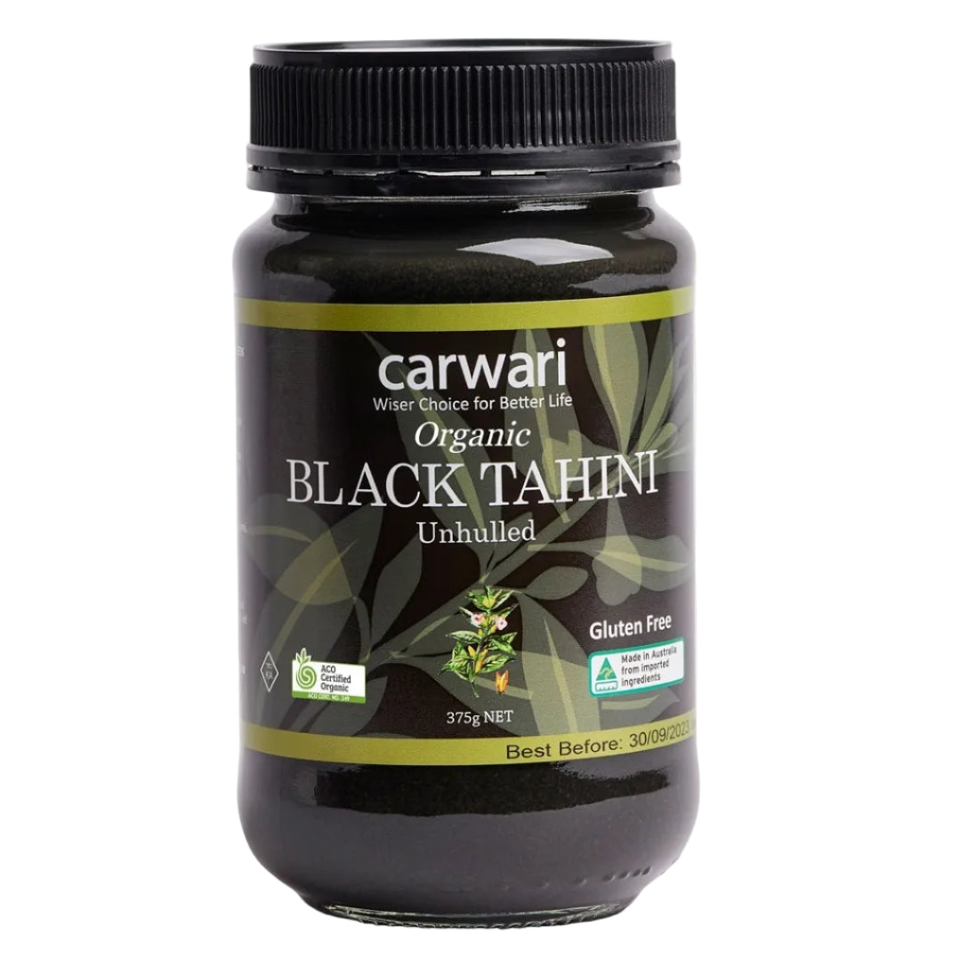 Carwari Organic Black Tahini Unhulled 375g