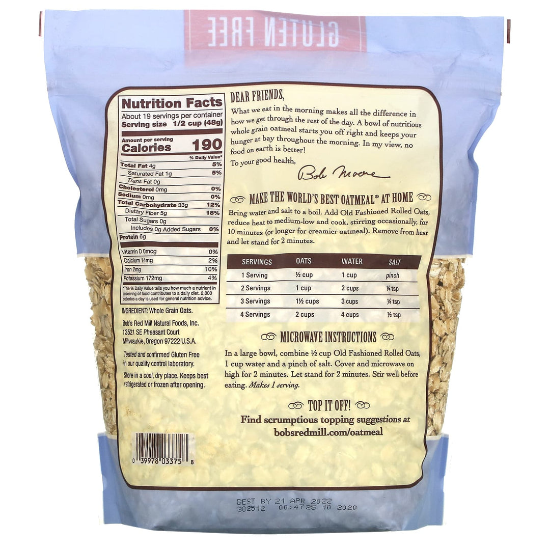 Bob's Wheat Free Rolled Oats 453g