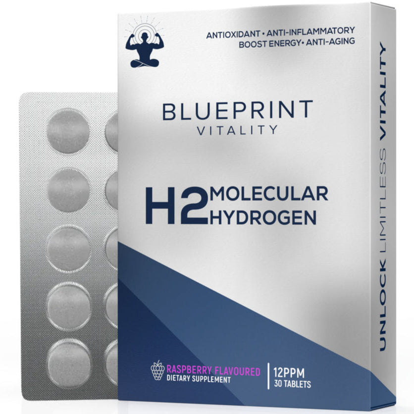 Blueprint Vitality H2 Molecular Hydrogen Raspberry Flavour 30t