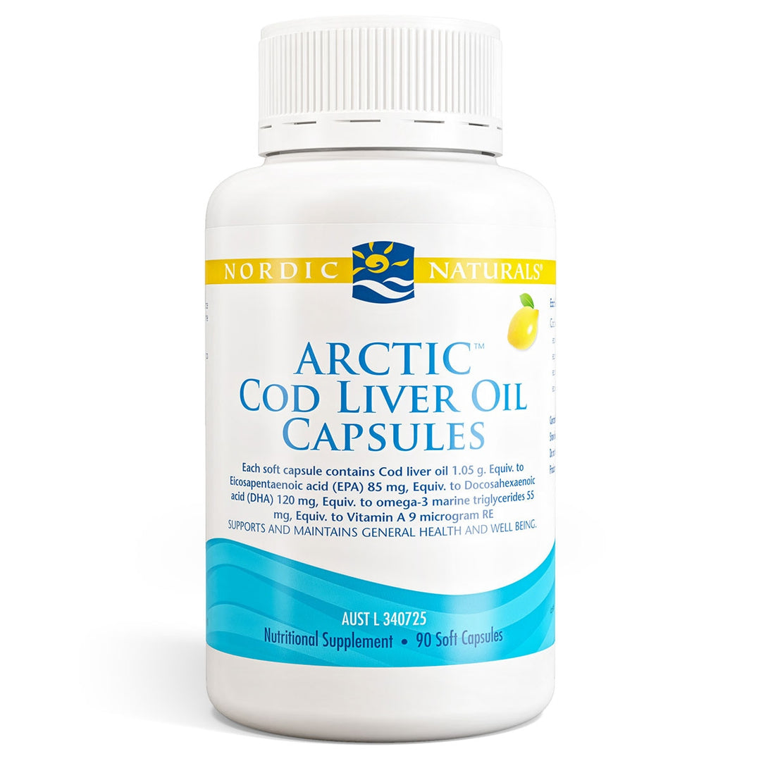 Nordic Naturals Cod Liver Oil Capsules 90c