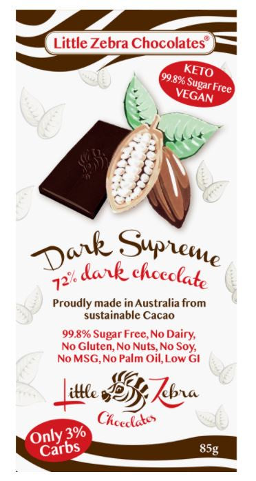 Little Zebra Dark Supreme 72% Chocolate 85g