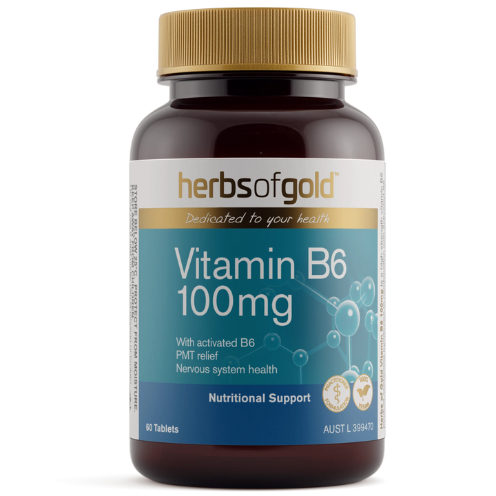 Herbs Of Gold Vitamin B6 100mg 60t