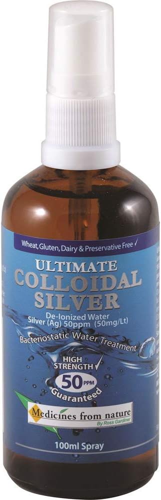Medicines From Nature Colloidal Silver 50ppm Spray 100ml