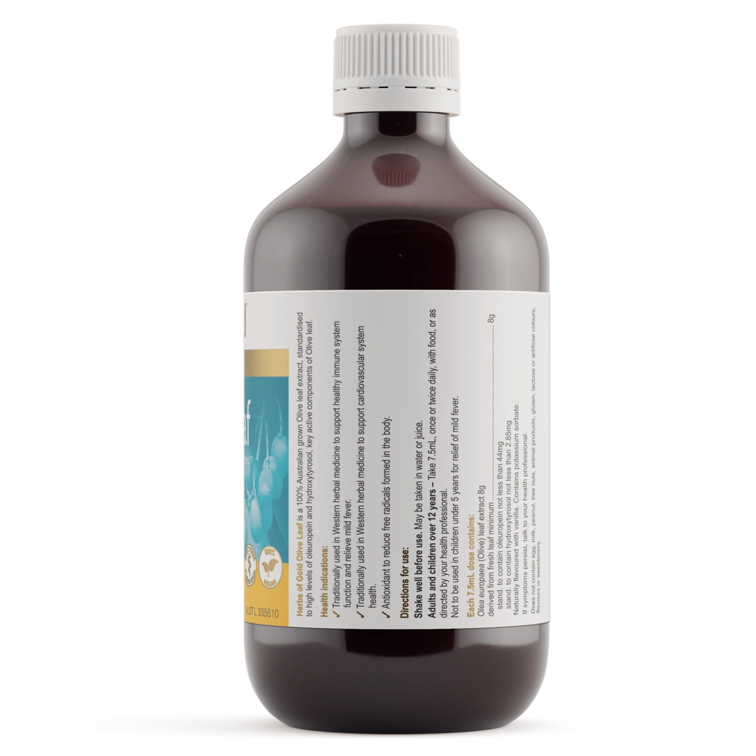 Herbs Of Gold Olive Leaf 500ml