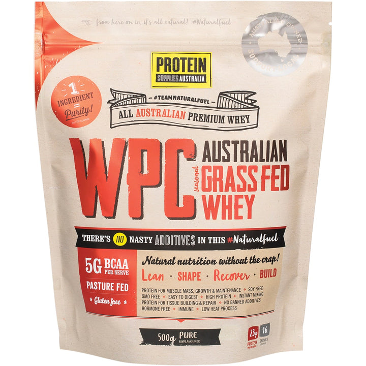 Protein Supplies Australia Whey Protein Isolate (australian Grass Fed Whey) Pure 500g