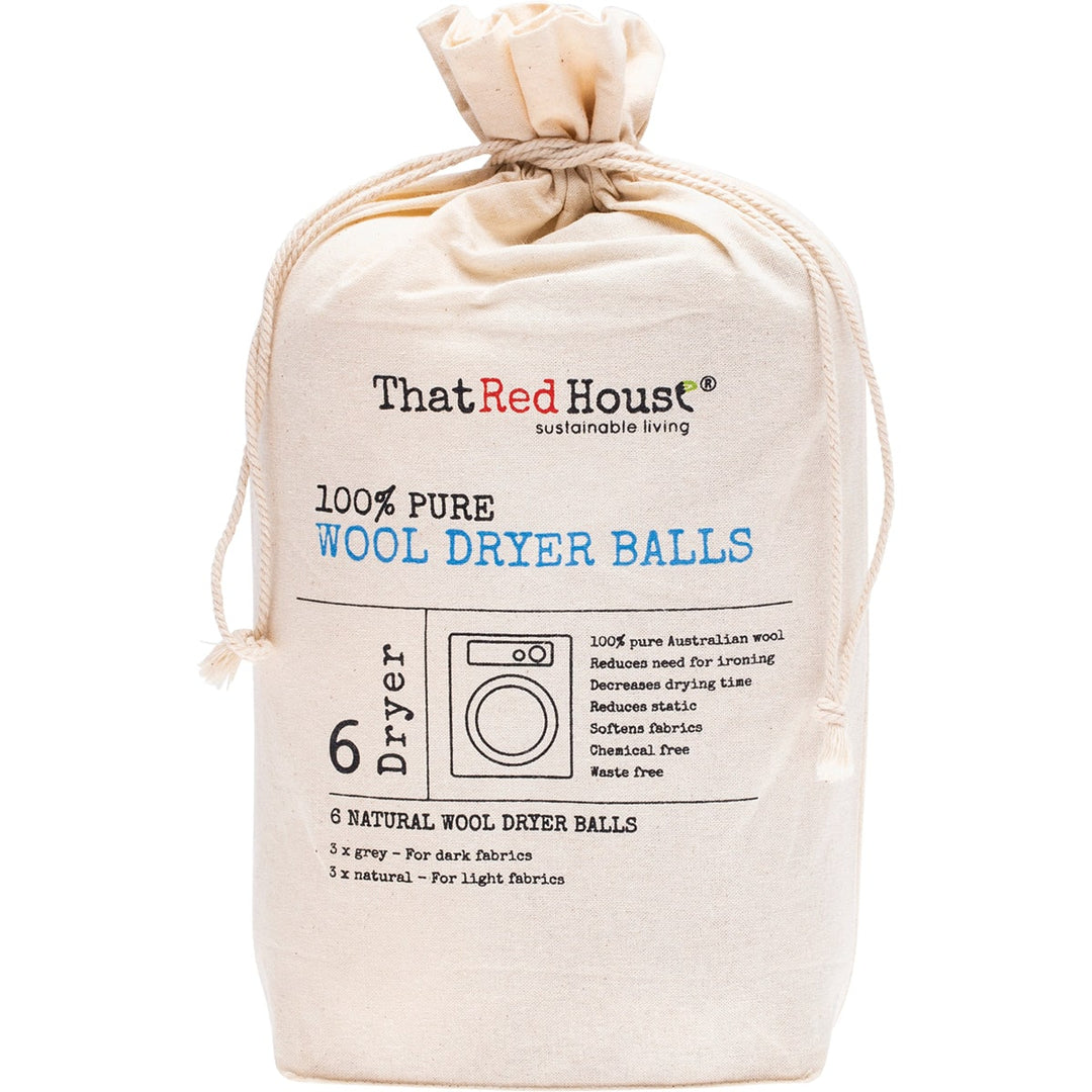 That Red House Wool Dryer Balls 100% Pure 6 Balls