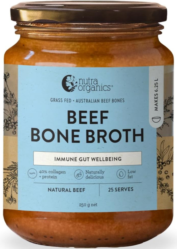 Nutra Organics Bone Broth Concentrate Original Natural Beef 250g
