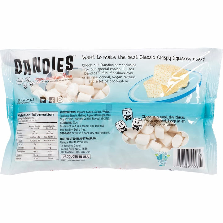 Dandies Vegan Marshmallows Mini 142g