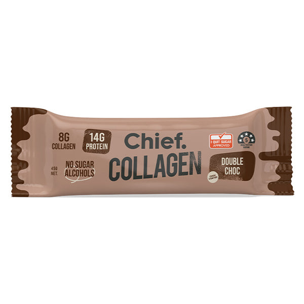Chief Collagen Protein Bar Double Choc 45g