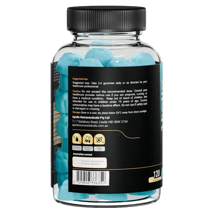 Apollo Creatine Gummies Blueberry Flavour 120 Pieces