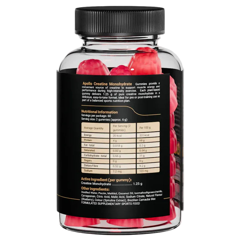 Apollo Creatine Gummies Watermelon Flavour 120 Pieces