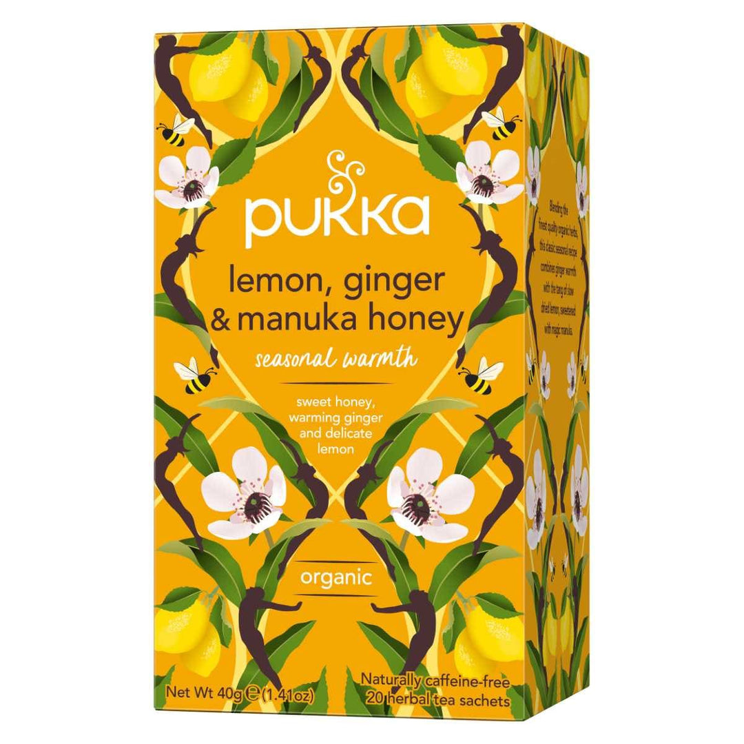 Pukka Lemon Ginger And Manuka Honey Tea 20tb