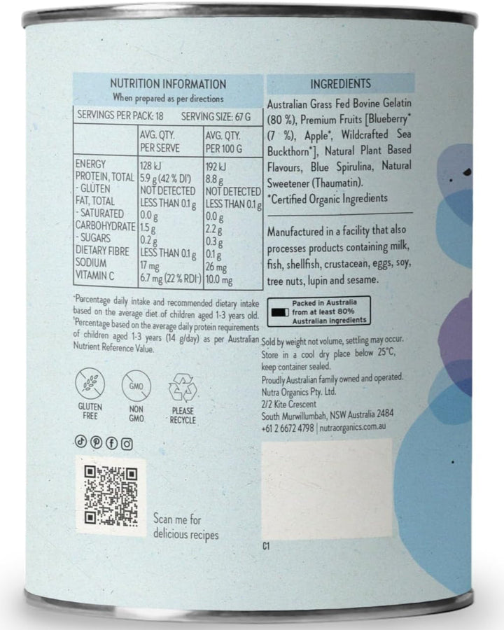 Nutra Organics Blueberry Gutsy Gummies