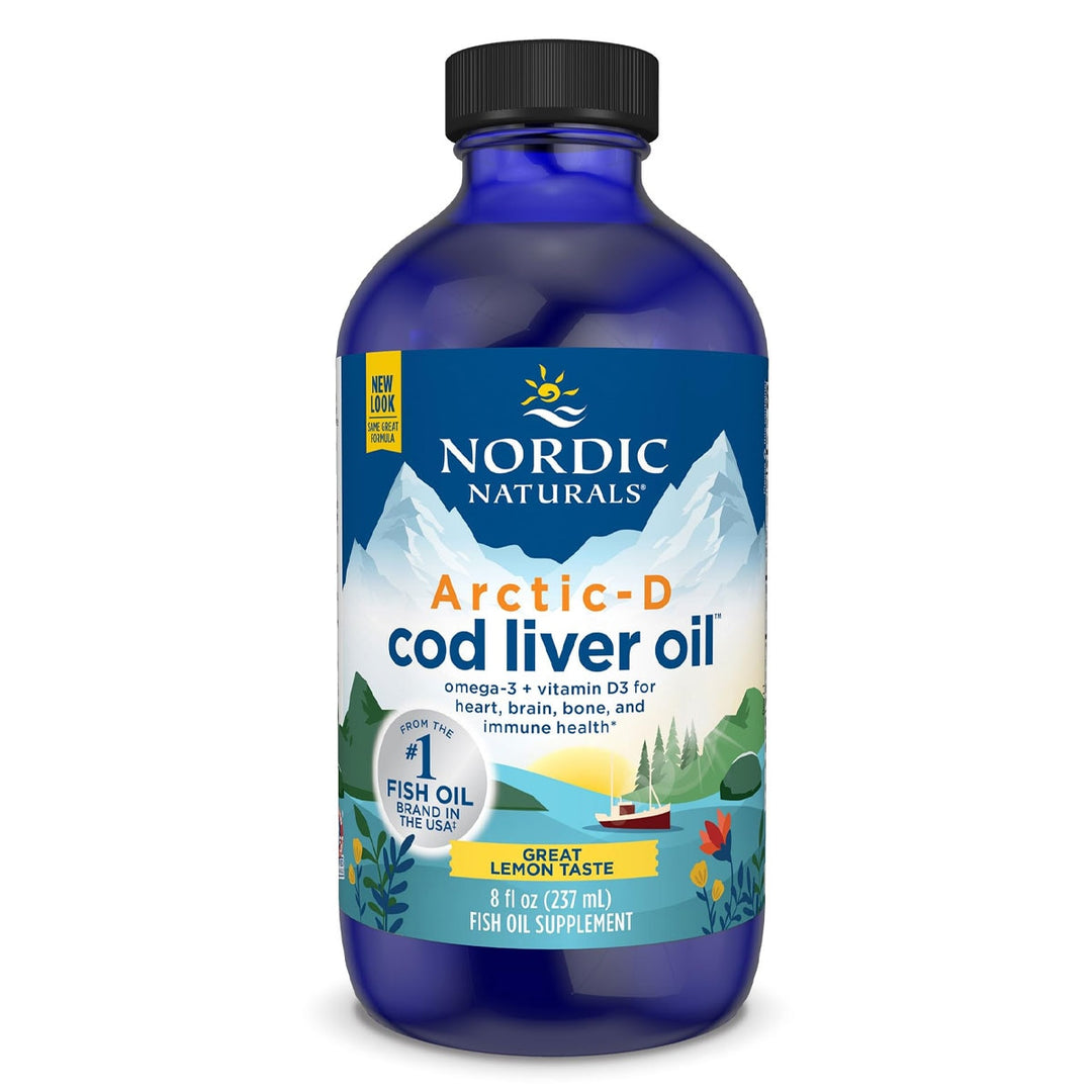 Nordic Naturals Cod Liver Oil + D Lemon 237ml