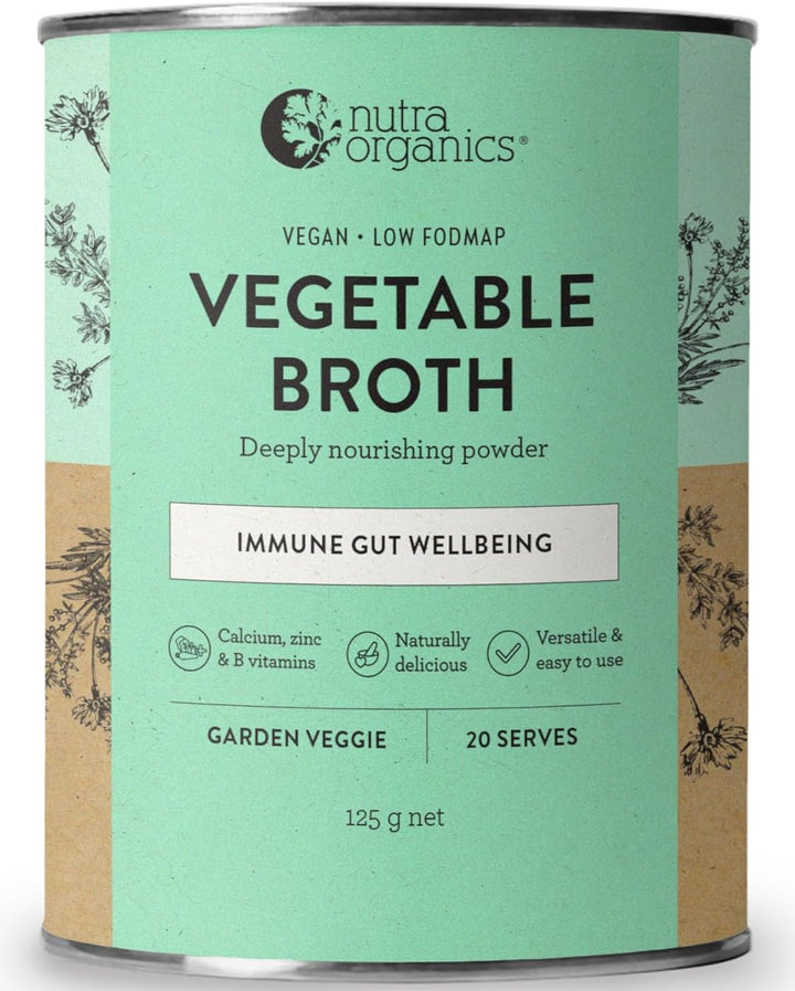 Nutra Organics Vegetable Broth Garden Veggie 125g
