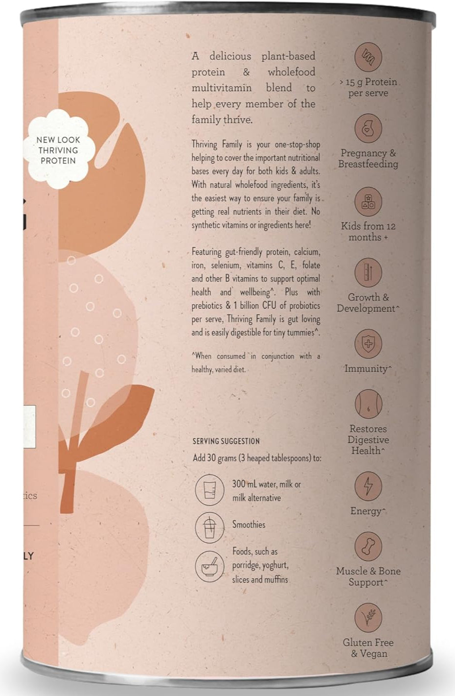 Nutra Organics Thriving Protein Double Choc 450g