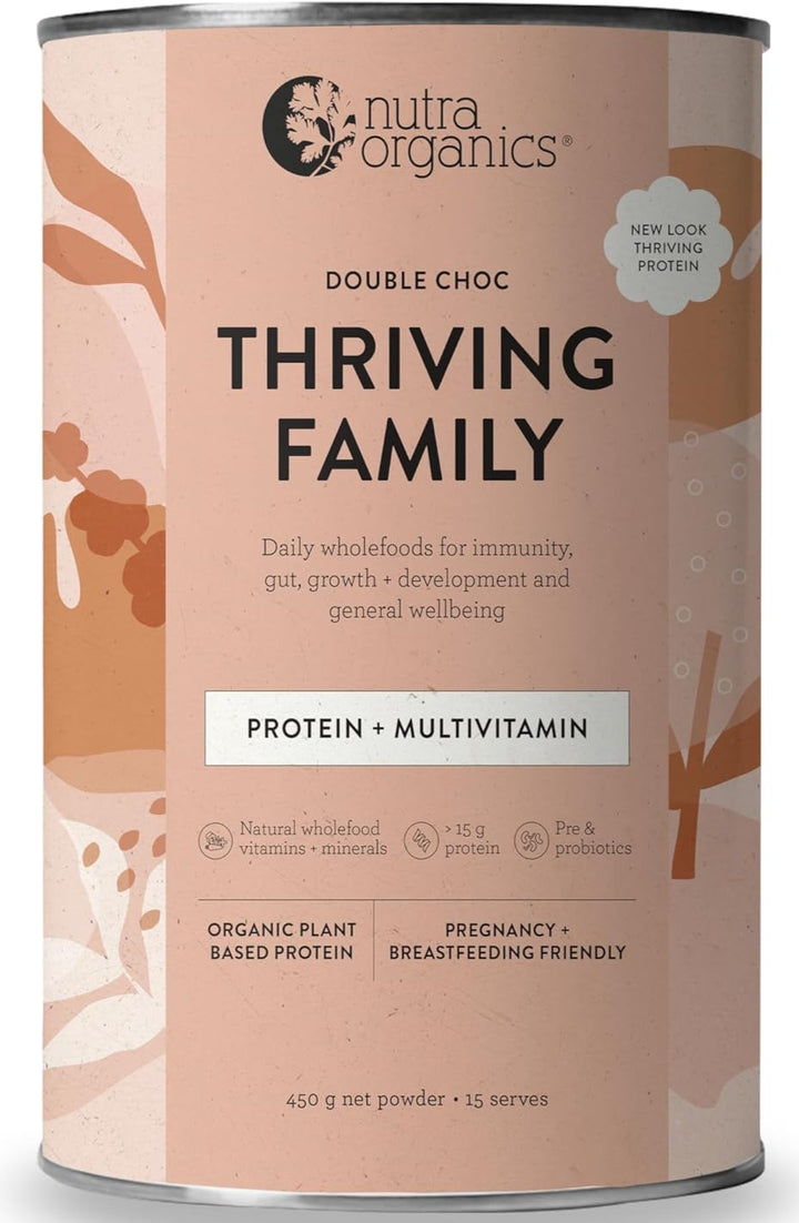 Nutra Organics Thriving Protein Double Choc 450g