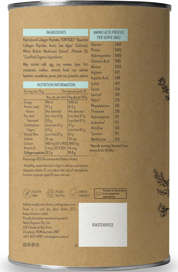 Nutra Organics Collagen Body Joint + Gut