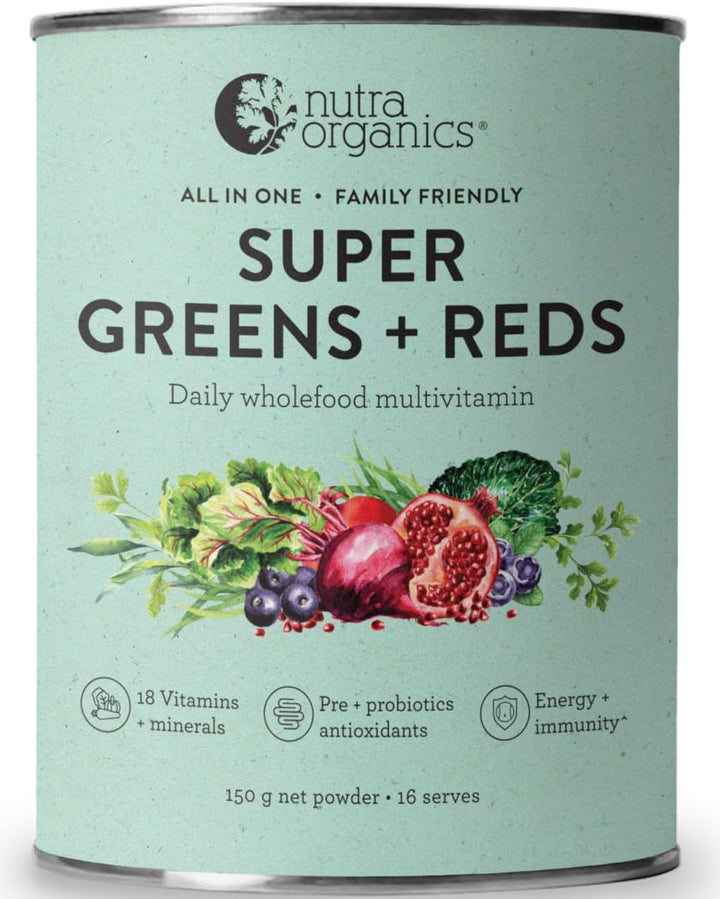 Nutra Organics Super Greens + Reds