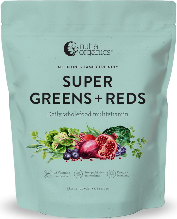 Nutra Organics Super Greens + Reds