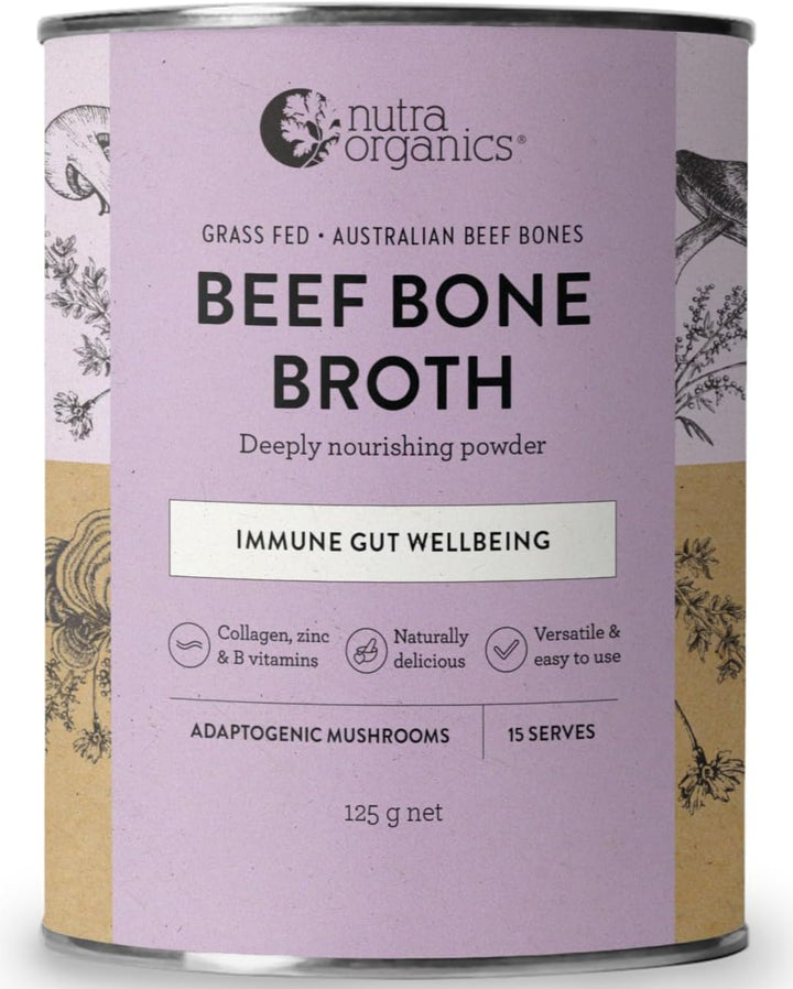 Nutra Organics Beef Bone Broth Mushroom 125g