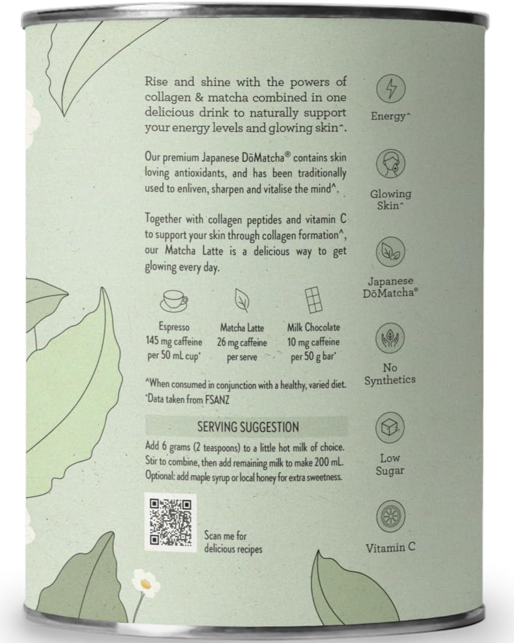 Nutra Organics Collagen Matcha Latte 100g