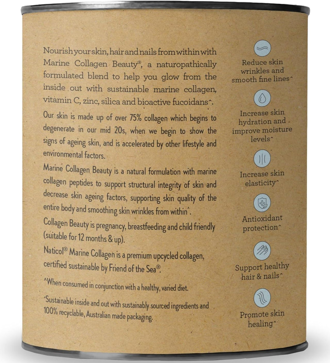 Nutra Organics Marine Collagen Beauty 225g