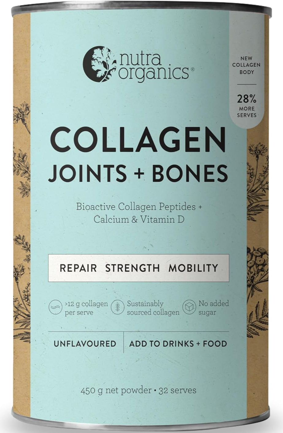 Nutra Organics Collagen Body Joint + Gut