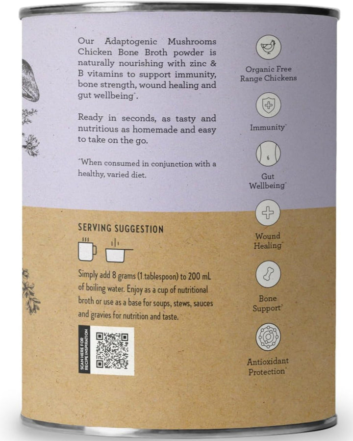 Nutra Organics Chicken Bone Broth Mushroom 125g