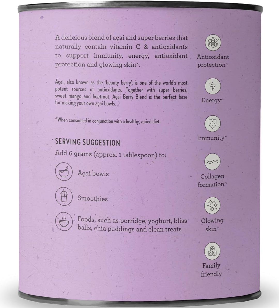 Nutra Organics Acai Berry Blend 200g