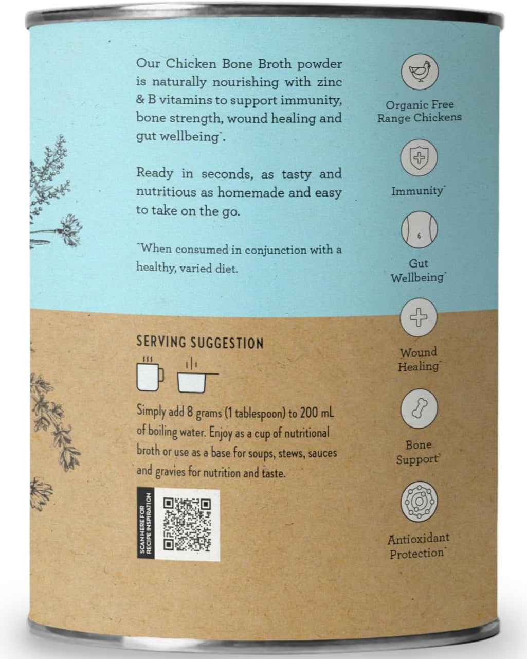 Nutra Organics Chicken Bone Broth Original 125g