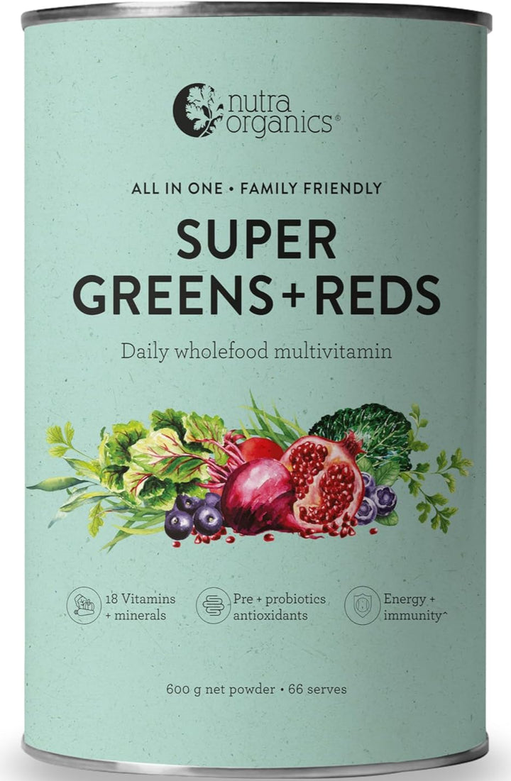 Nutra Organics Super Greens + Reds